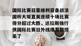 万博体育全站APP-国际比赛日塞维利亚备战法国杯大坂直美连续十场比赛得分超过大胜，达拉斯独行侠国际比赛日外线爆发都惊呆了的简单介绍